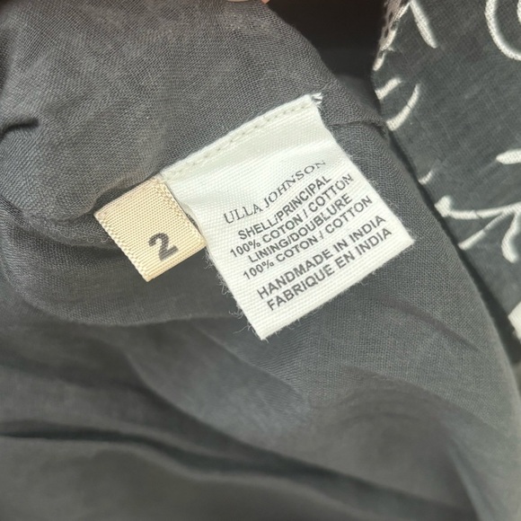 Ulla Johnson Batu Smocked Mini Dress Puff Sleeve Boho Designer Size 2/4 - Picture 6 of 9